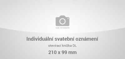 Grafický návrh - Svatební oznámení DLK - individual